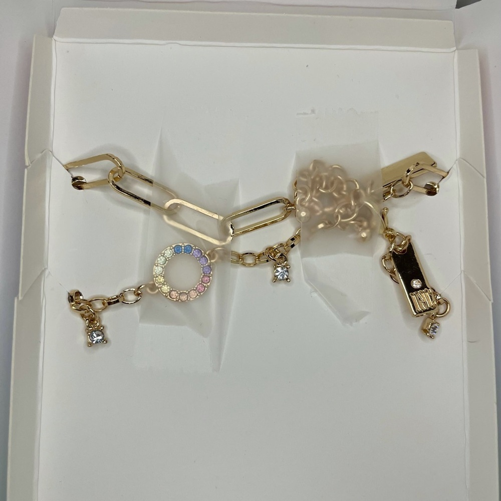 INC International Concepts Pavé Ring and Chain Link Gold-Tone 2 Pc Bracelet Set - Picture 8 of 10